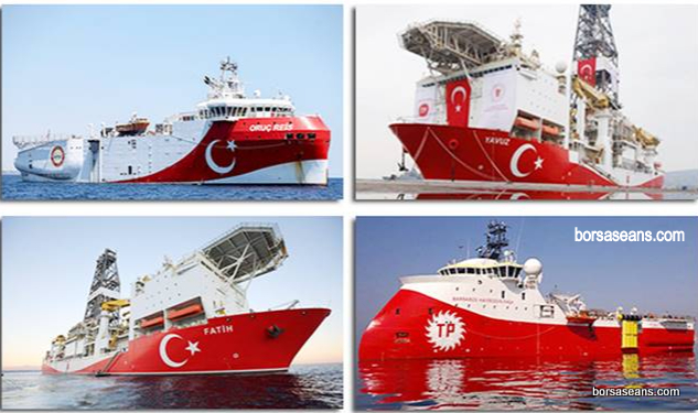 Türkiye'nin 4 sondaj gemisi 'Mavi Vatan'da aynı anda görevde