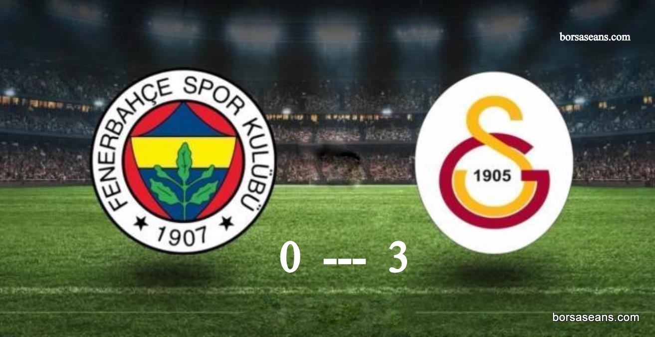Galatasaray liderliğini Kadıköy'de üç golle perçinledi (0-3)