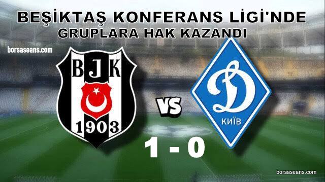 Beşiktaş, Dinamo Kiev engelini tek golle aştı