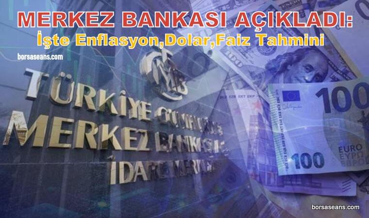 Türkiye Cumhuriyeti,Merkez Bankası,TCMB,Enflasyon,Dolar,Faiz,Tahmin,Anket,TÜFE,GSYH