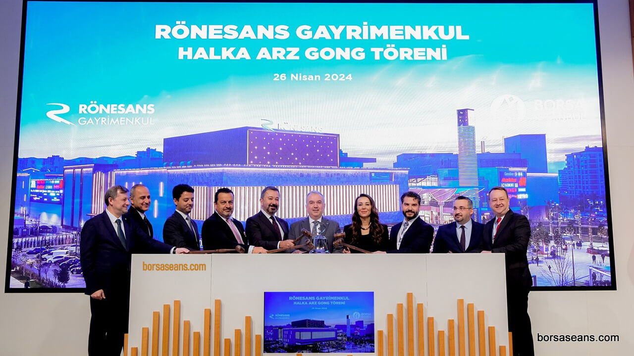 Rönesans Gayrimenkul,Yatırım Ortaklığı,RGYAS,Halka Arz,Gong Töreni,Borsa İstanbul