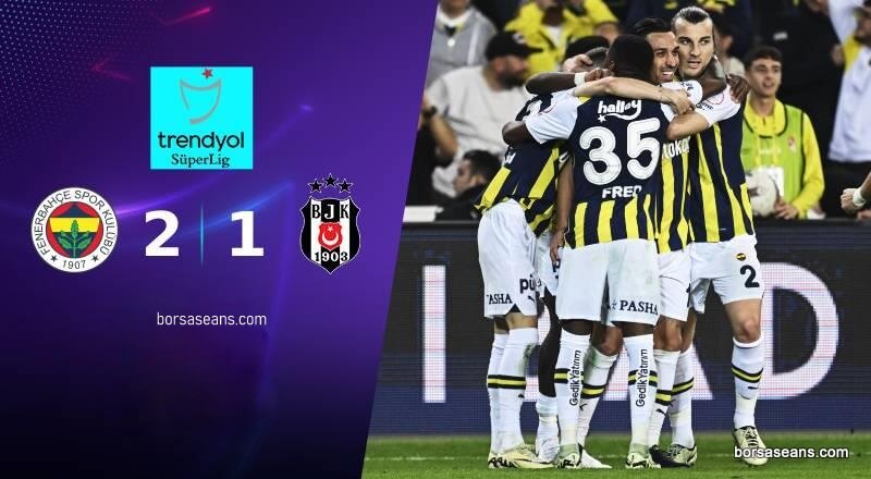 Fenerbahçe-Beşiktaş derbisi nefesleri kesti (2-1)