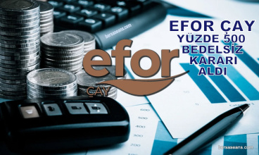 Efor Çay'dan %500 oranında bedelsiz kararı